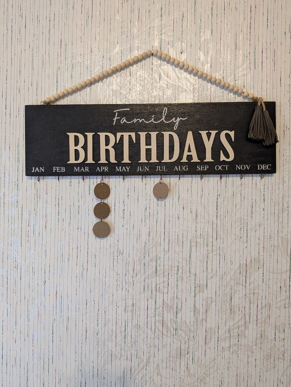 NEW Family Birthdays Memory Board